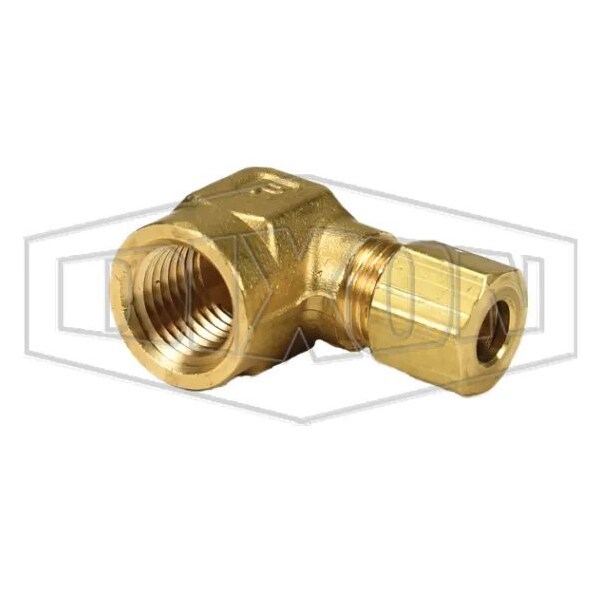 Dixon The Right Connection Tube-to-Pipe Elbow, 3/8 in x 9/16-24 Nominal, Tube x Straight FPT End Style, Br 170C-0606 - main