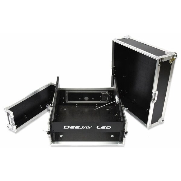 Deejay Led Fly Drive Amplifier Rack Case 10u Space Slant Mixer Rack / 2u Space Vertical Rack TBHM2U - main