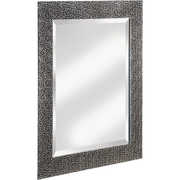Erias Home Designs 25.5'' W.x35.5'' H. Chromed Espresso Framed Wall Mirror 20-0505 - main