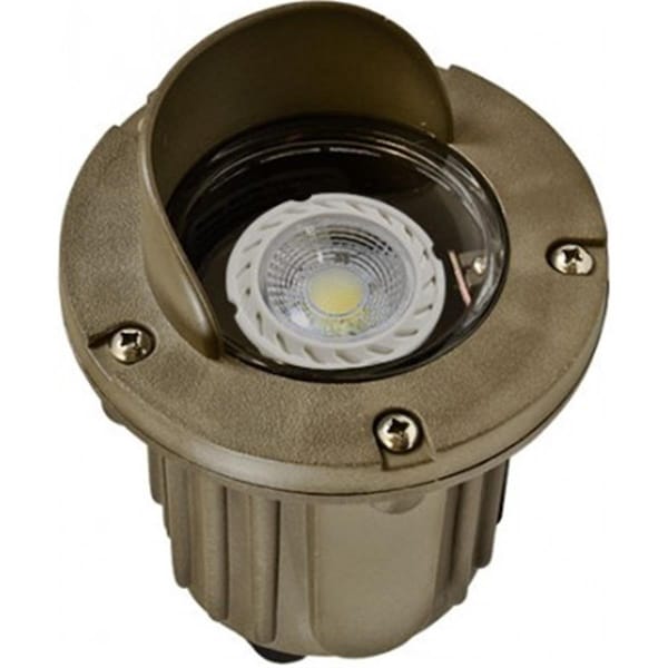 Intense Polybutylene Terephthalate Adjustable In-Ground Well Light with Hood, Bronze - 5.88 x 4.88 x 5 in. IN2936141 - main