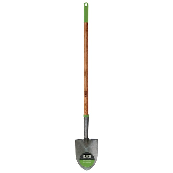 Ames Round Point Shovel, Tempered Steel, Hardwood Handle, Cushion Grip 2916100 - main