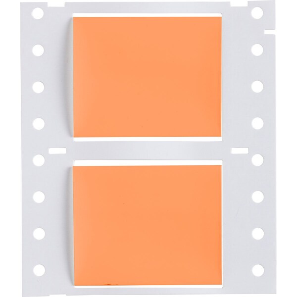 Brady PermaSleeve HX Heat Shrink Double Sided Wire Marking Sleeves, 1 in. x 2 in. W, Orange, Roll of 2500 2HX-1000-2-OR-J - main