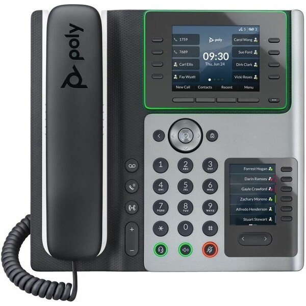 Hp Poly Edge E400 IP Phone and PoE-enabled with Power Supply US 89B54AA#ABA - main