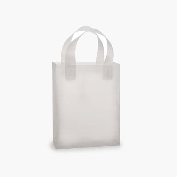 Nashville Wraps Clear Frosted Plastic Gift Bags, Cub 8x4x9.75, 3 mil, 250PK BCFRP - main