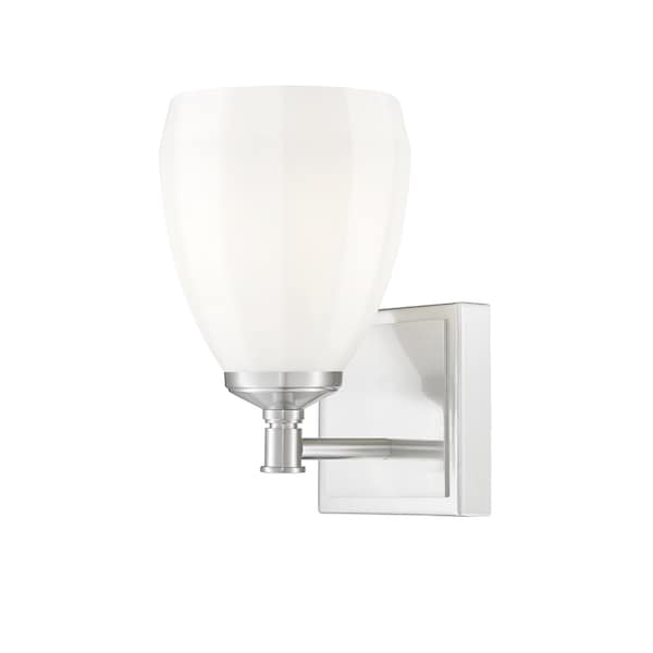 Z-Lite Oren 1-Light Vanity, 5.25 in W, Brushed Nickel 7004-1V-BN - main