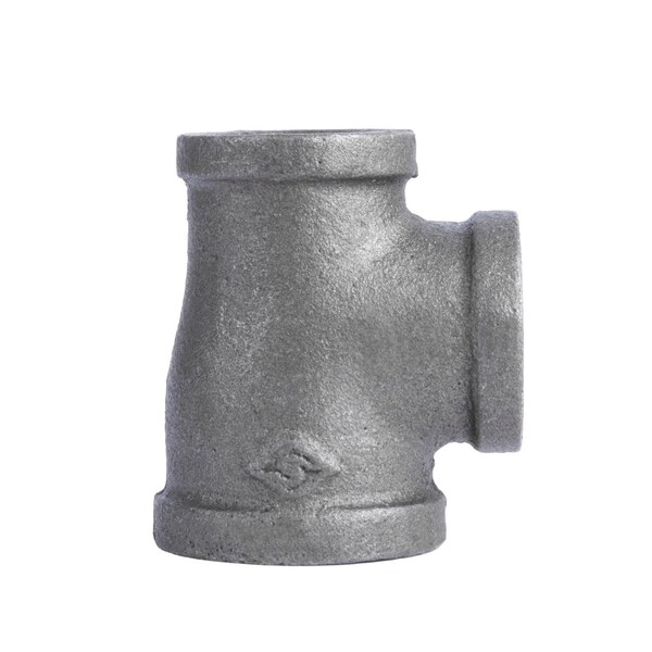 Stz Industries 1-1/4 in. FIP X 1 in. D FIP 1 in. D FIP Black Iron 3.9 in. L Reducing Tee 310RT-11411 - main