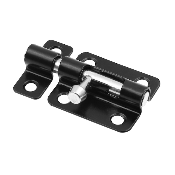Prime-Line Door and Gate, Slide Barrel Bolt Latch 2-1/2 inch with Screws, Matte Black (Single Pack) U 117538 - main