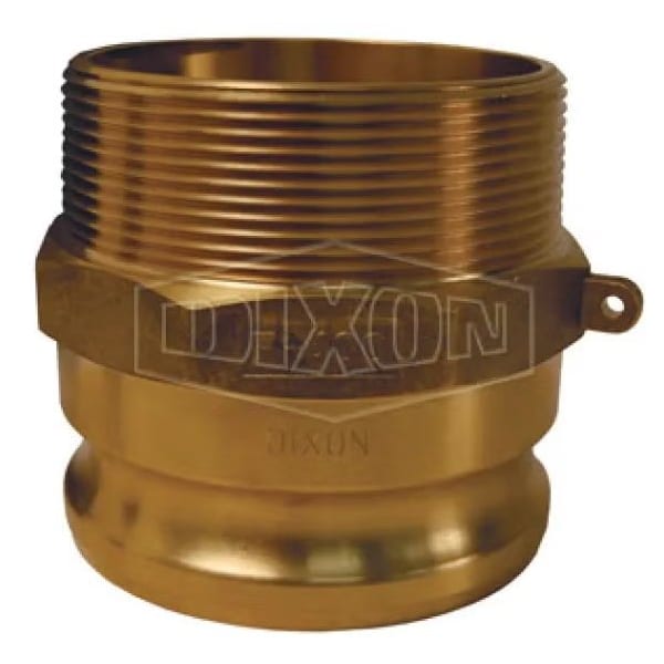 Dixon Type F Cam and Groove Adapter, 1-1/2 in, Male Adapter x MNPT, Brass, Import G150-F-BR - main