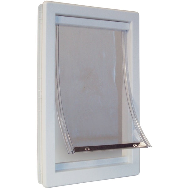 Ideal Pet 10-1/2'' x 15'' Extra Large Plastic White Pet Door PDXL - main