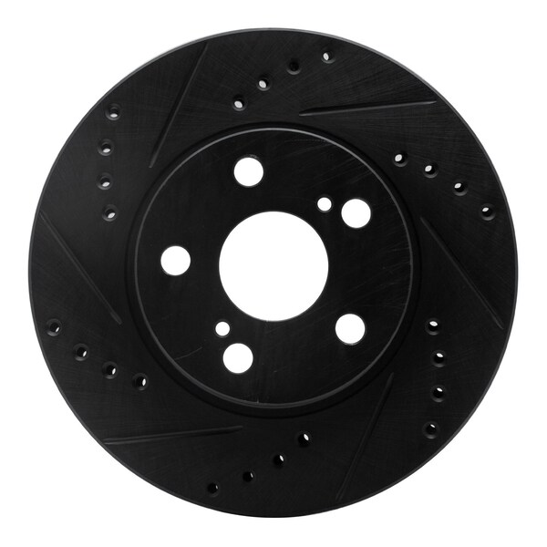 Dynamic Friction Co DFC Brake Rotor - Drilled and Slotted - Black 633-76077L - main