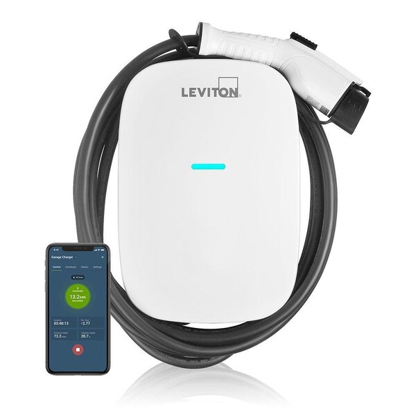 Leviton EV Charger, 32 Amp, 208/240 VAC, 18' Cable EV32W - main