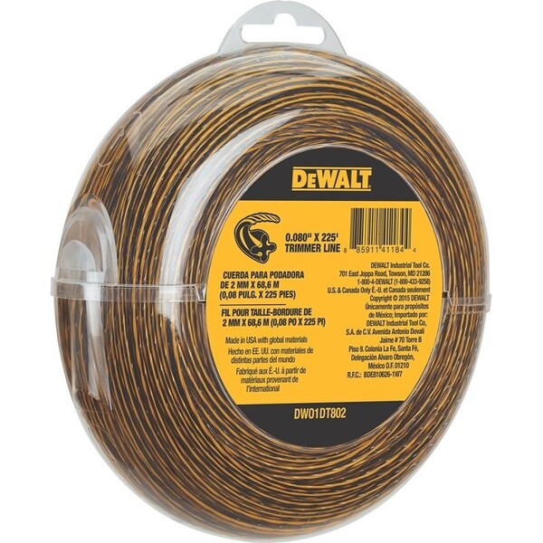 Black & Decker .080 X 225 FT TRIMMER LINE YL DWO1DT802 - main