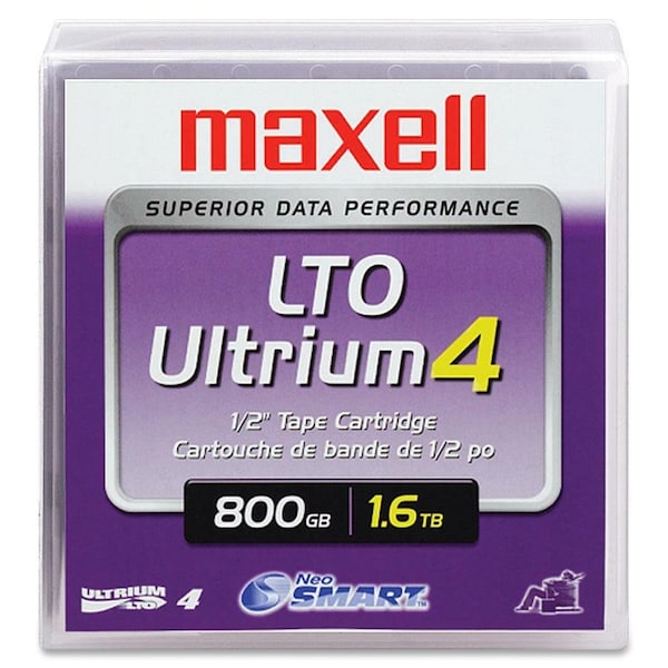 Maxell LTO 4 Cartridge, 1.6TB, 800 GB, 120 Transfer Rate, Teal 183906 - main