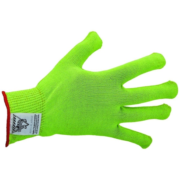 Workhorse Color-Coded Cut-Resistant Hand Protection Gloves, FDA-Compliant, A8, 13 Gauge WH A513-YEL-XLG - main