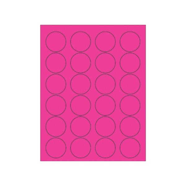 Bsc Preferred Fluorescent Circle Laser Labels LL193PK - main