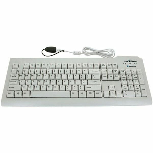 Sealshield SILVER SEAL MEDICAL GRADE KEYBOARD BACKLIT- QUICK CONNECT DISHWASHER SAFE & ANTI SSWKSV207G - main