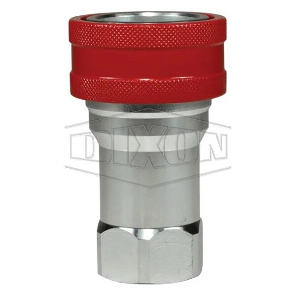 Dixon DQC H-BOP Blowout Preventer Safety Female Coupler, 3/4-14 Nominal, Female NPTF, 316 SSss Steel 6HF6-SS-BOP - main