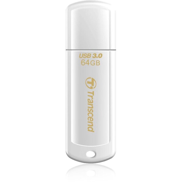 Transcend Information Transcend 64GB JetFlash 730 USB 3.0 Flash Drive - 64 GB - USB 3.0 - White TS64GJF730 - main