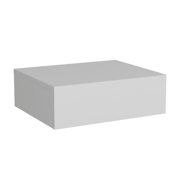 Homeroots 5" White Wood One Drawer Floating Nightstand 546182 - main
