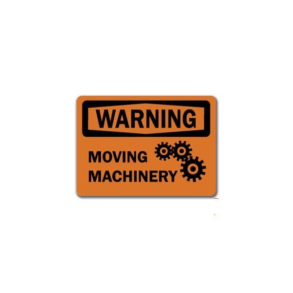 Signmission Warning Sign-Moving Machinery-10in x 14in OSHA Safety Sign, 14" H, WS-Moving Machinery WS-Moving Machinery - main