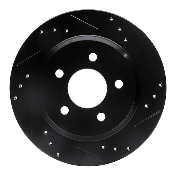 Dynamic Friction Co DFC Brake Rotor - Drilled and Slotted - Black 633-54037R - main