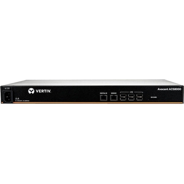 Vertiv Avocent 8-Port ACS8000 Console System with single AC Power Supply ACS8008SAC-400 - main