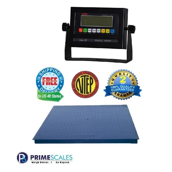 Prime Systems New 2500lb 48x60 Floor Scale Warehouse NTEP Legal 4 Trade PS-2500-F4860 - main
