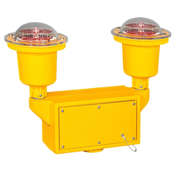 Point Lighting FAA L-810 Double Obstruction Light AC, Two Operating Heads POL-21007-1F-R-34B-D2.2 - main