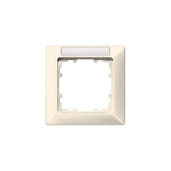 Siemens DELTA line, electrical white frame 1-fold, 80x 80 mm with labeling field 5TG2581-1 - main