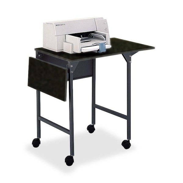 Safco Machine Stand w/Drop Leaves, Black 1876BL - main