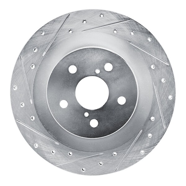 Dynamic Friction Co DFC Brake Rotor - Drilled and Slotted - Silver 631-75059L - main