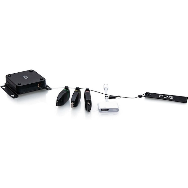 C2G HDMI Adapter Ring with Mini DP, DisplayPort, USB-C & Lightning - Black C2G29890 - main