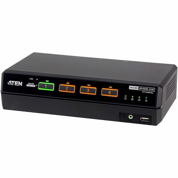 Aten 4-PORT DUAL DISPLAY UNIVERSAL SECURE KVM PP4.0 (HDMI / DISPLAYPORT) WITH CAC SUP CS1144DPH4C - main