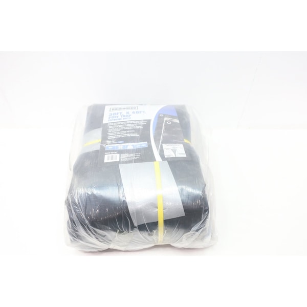 Roughneck HEAVY-DUTY BLACK & SILVER POLY TARP 30FT X 40FT 30739 - main