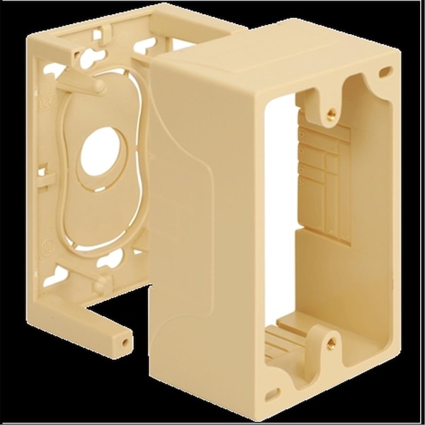 Icc 1 Gang Junction Mounting Box - Ivory ICACSMBSIV - main