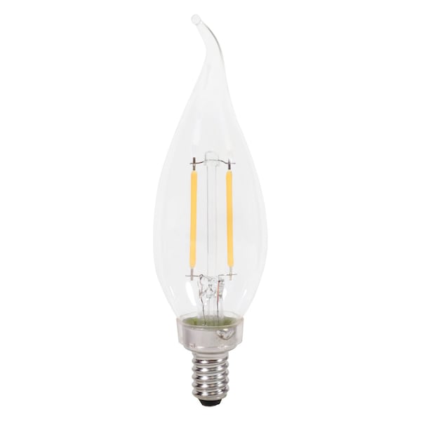 Ledvance/ Sylvania LED B10, 3W, Dimmable, 90CRI, 200 Lumens 5000K, 15000 Life, CandelabraBase LED3B10CBENTDIMCL95013YTL - main