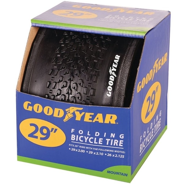Kent 91065 Mountain Bike Tire, Folding, Black, For 29 x 2 to 218 in Rim 91132 - main