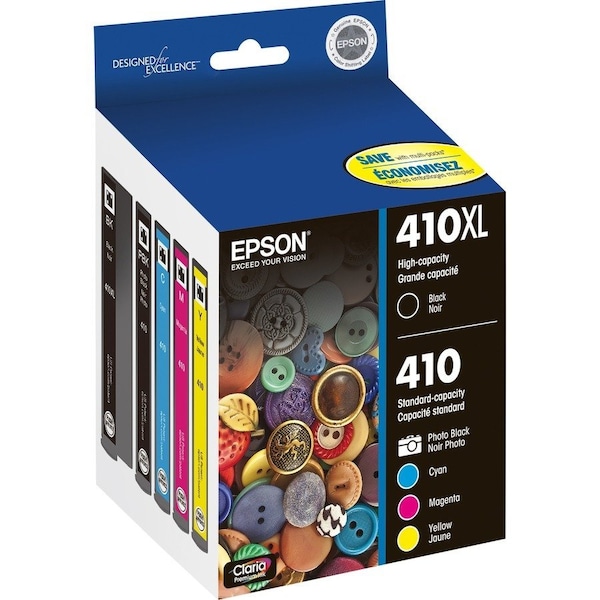 Epson 410 Claria PHC Blk Color Combo T410XLBCS - main