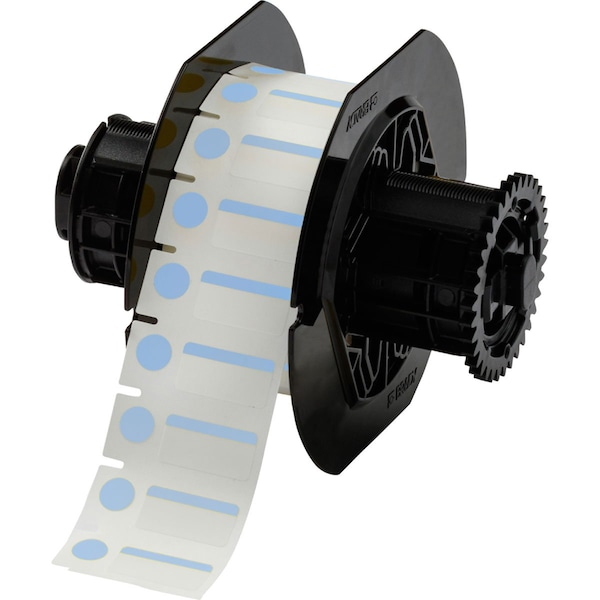 Brady Color Polyester Vial and Tube Labels 0.5in H x 1in W x 0.375in Dia Blue, WT 1500/RL B33-250-494-BL - main