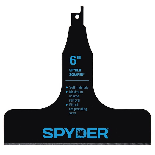 Spyder Reciprocating Saw Scraper Blade, 6 in, Bulk 00321 - main