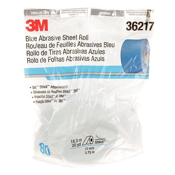 3M Sandpaper Roll, 2 3/4 in W, 60 ft L, PK5 36217 - main