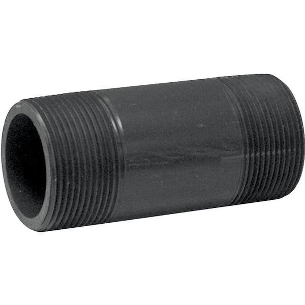 Genova Products Lasco 215040Bc Pipe Nipple, 1-1/2 In, Mip, Pvc, Gray, Sch 80 Schedule, 4 In L 387040D - main