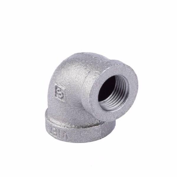 Stz Industries 1/2 in. FIP each X 3/8 in. D FIP Black Malleable Iron Reducing Elbow 310RE-1238 - main