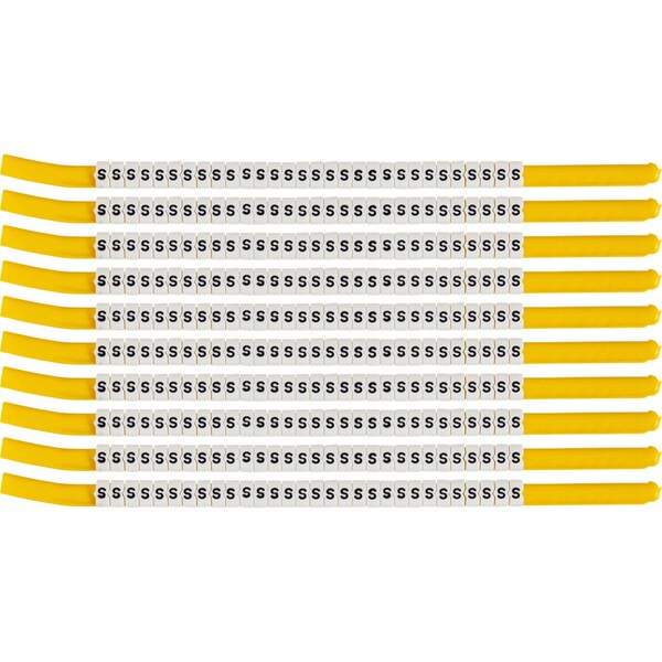 Brady ClipSleeve Wire Markers Size 18 Nylon 10 AWG - 8 AWG, S Pack of 300 Each, 300PK SCN18-S - main