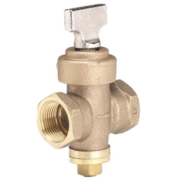 B & K 1 in. FIP X 1 in. FIP Bronze Ground Key Stop & Drain Valve 225-2-1 - main