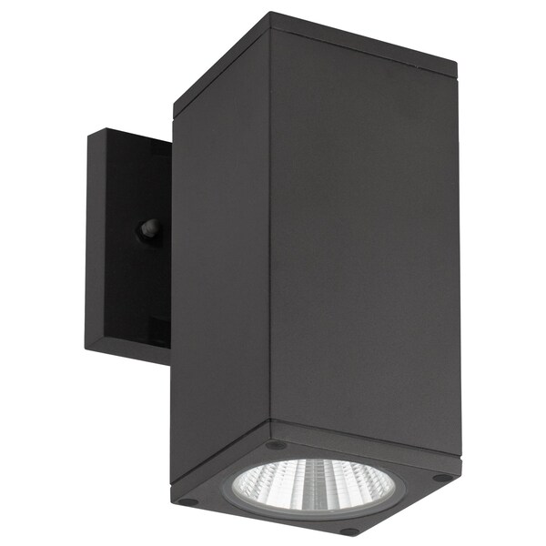 Sunlite LED Black Square Up Or Down Outdoor Wall Light Fixture, 12W 60W= 850 Lumens 30K/40K/50K 88134-SU - main