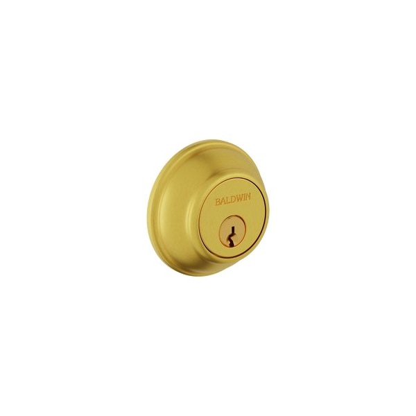 Baldwin Proximity Deadbolts Single Cylinder Lifetime Satin Brass 8231LL044WBT - main