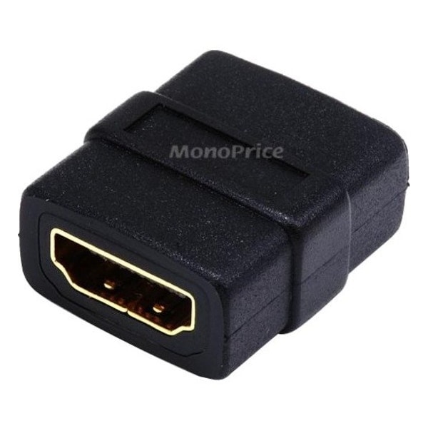 Monoprice Cable Coupler, HDMI, Black, Straight 2781 - main