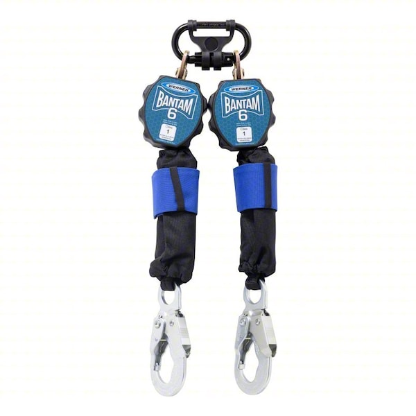 Werner Bantam Self-Retracting Lifeline, Quick-Connect, Steel, 2 Leg(s), 400 lb Weight Capacity R431006 - main