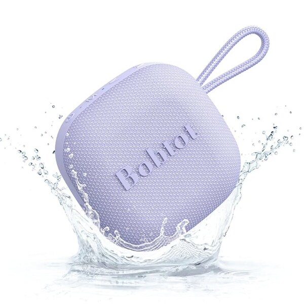 Bobtot Portable Bluetooth Speakers Wireless, Purple, IPX7 Waterproof, Loud Stereo Sound, TWS, Built-in 803772 - main
